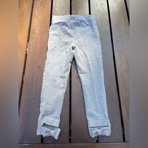 Ralph Lauren girls gray Bow back leggings